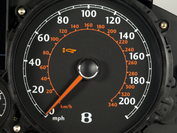 Continental Flying Spur Umbau von Meilen auf Kilometer 
